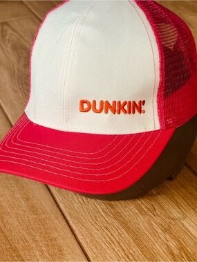 Dunkin' Women’s Hot Pink and White Trucker Hat